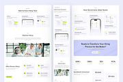 Recruitment SaaS Landing Page, an UI Kit Template by peterdraw (Thumbnail 2 of 3)