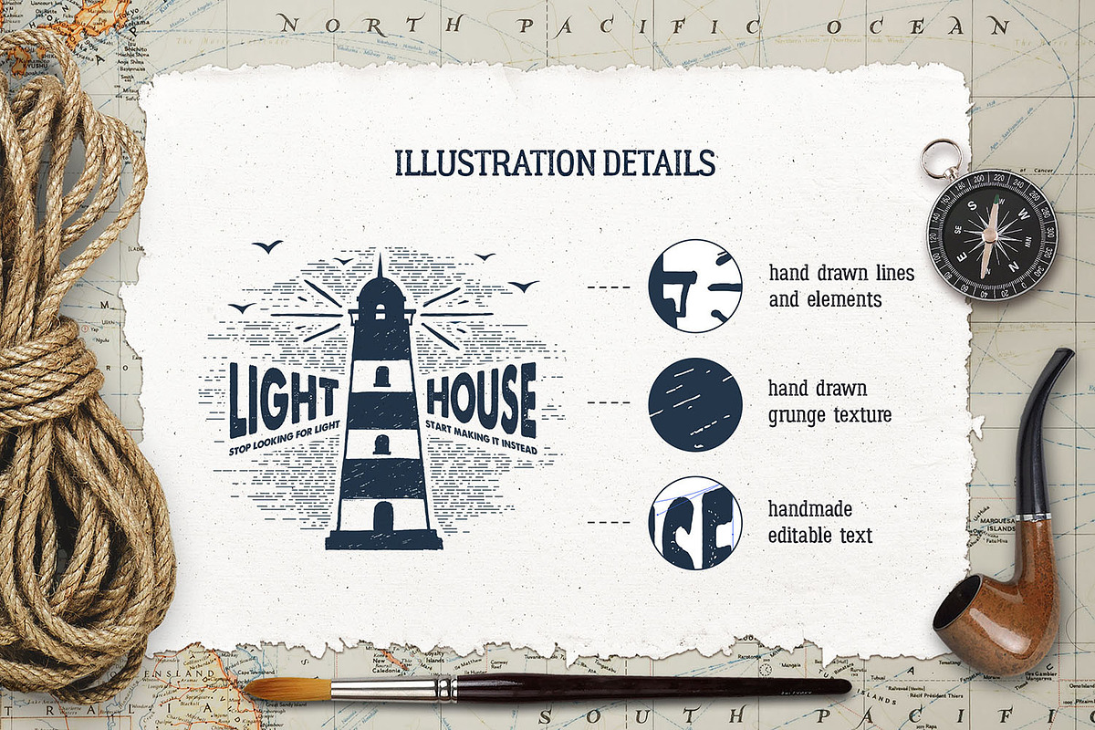 Old Sailor (Vintage Badges/part2), a Branding & Logo Template by Cosmic Store (Photo 2 of 5)
