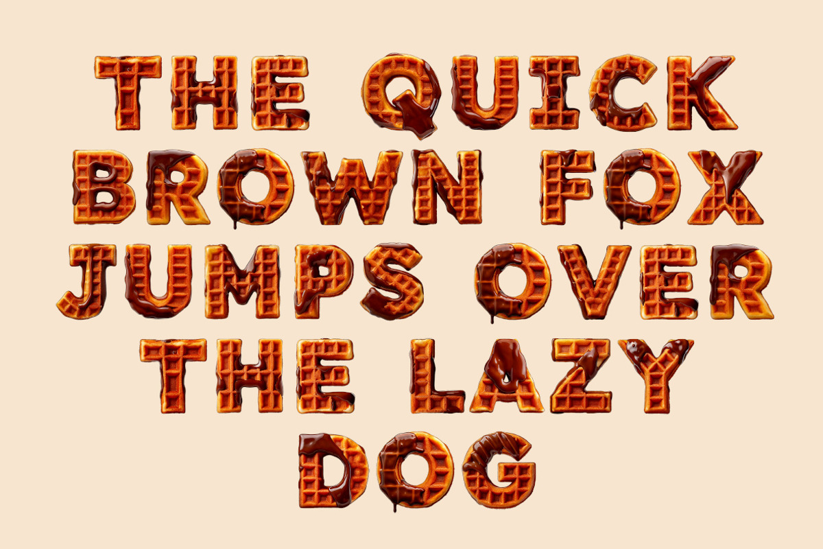 Waffle Drip Font, a Sans Serif Font by Handmadefont (Photo 4 of 14)