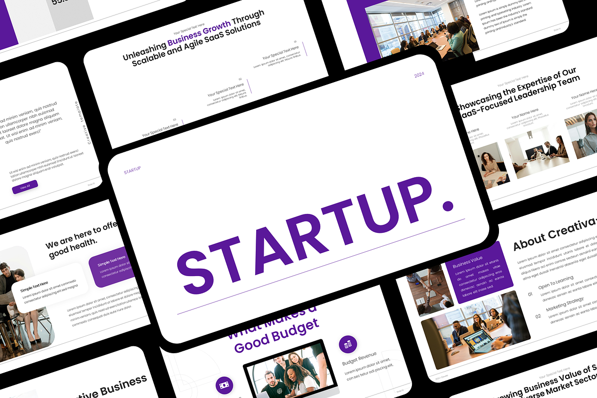 Startup Pitch Deck Presentation, a Presentation Template by Hammad Arif (Photo 1 of 3)