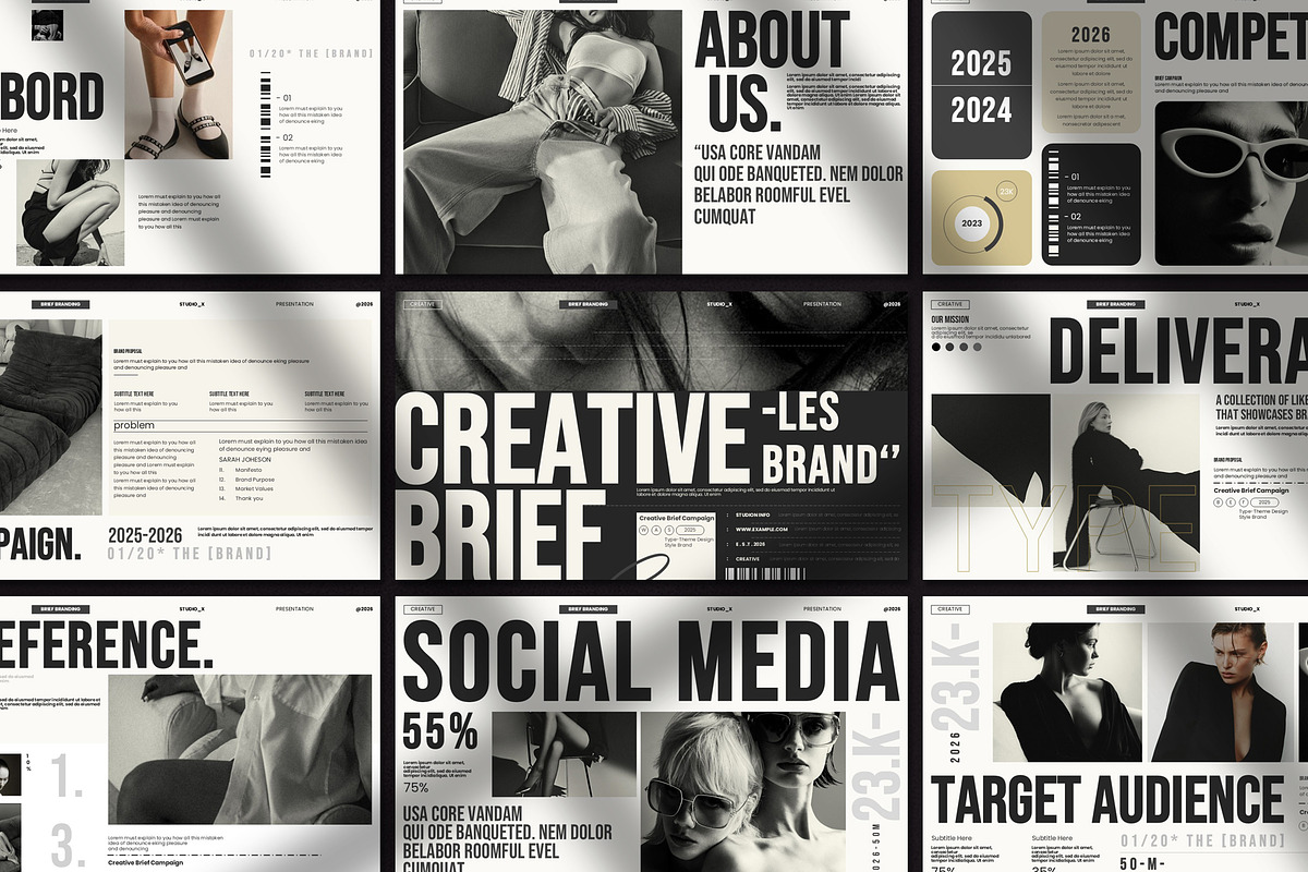 CREATIVE BRIEF PRESENTATION TEMPLATE, a Presentation Template by Aura Agency (Photo 5 of 10)