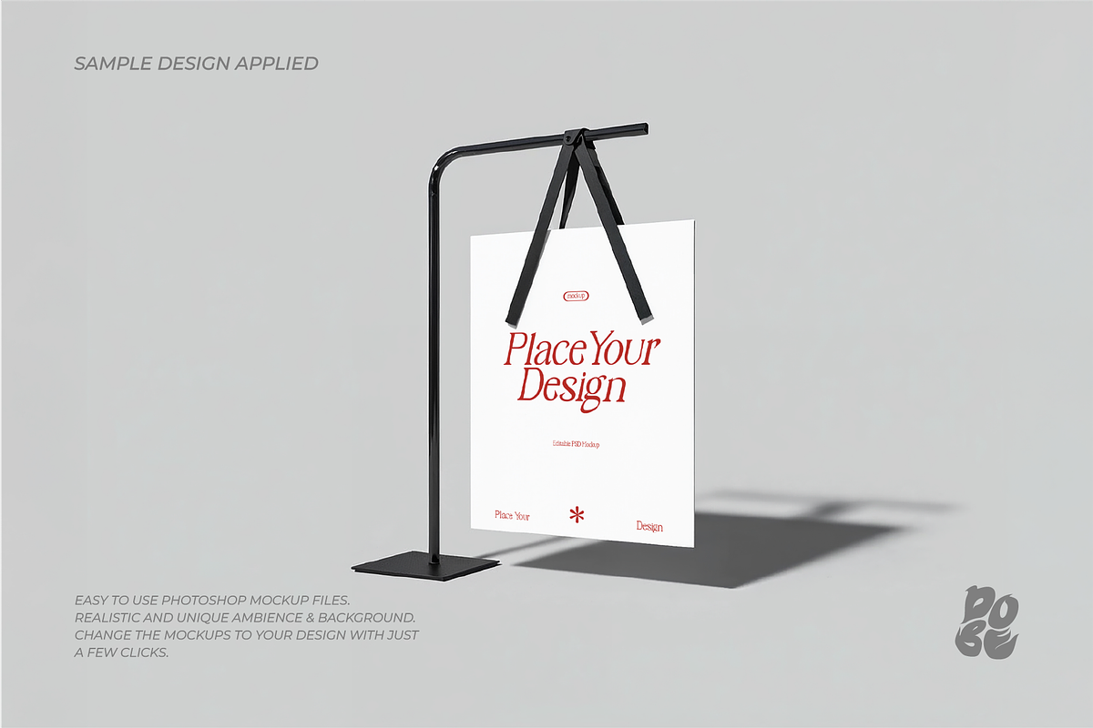 Minimalist Signage Mockup Vol.1, an Advertising Mockup by DOBE Studio (Photo 4 of 9)