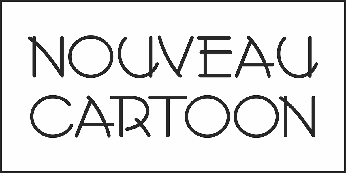 Nouveau Cartoon JNL, a Font by Jeff Levine Fonts (Photo 2 of 5)
