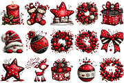Christmas Clipart Bundle, an Illustration by Pixels.Craft (Thumbnail 5 of 6)