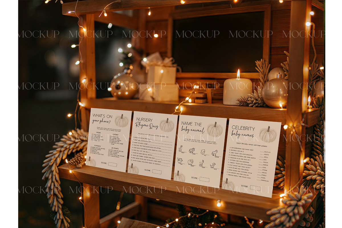 Warm Holiday Invitation Mockup, a Product Mockup by MockupWizard (Photo 3 of 3)