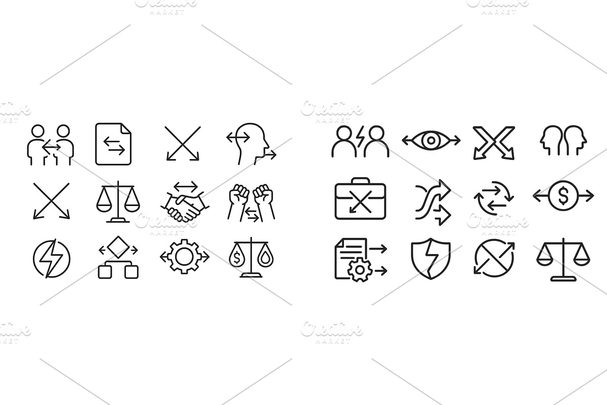 Icons representing various concepts, an Object Illustration by ZinetroN