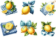 Yellow & Blue Lemon Sublimation, an Illustration by Designking (Thumbnail 2 of 4)