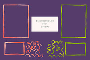 Coral and Green Frames + Squiggles, a Decorative Illustration by Lavender And Sea (Thumbnail 4 of 6)