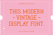 MODERN CIRCUS - vintage display font, a Serif Font by LETTER V studio (Thumbnail 2 of 7)