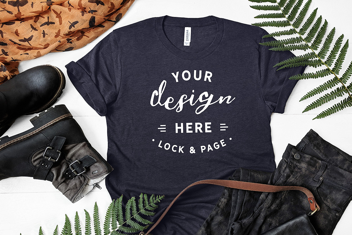 T-Shirt Mockup Bundle Bella Canvas, a Shirt Mockup by lock and page (Photo 32 of 71)
