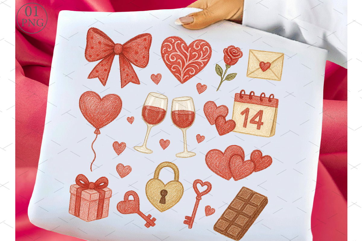 Teacher Valentine Coquette PNG, an Illustration by Libby Wishes (Photo 1 of 7)