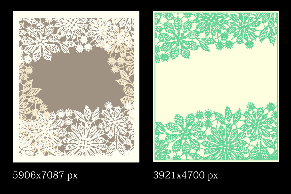 Lace frames and ribbons., a Pattern Graphic by Ajuga (Photo 2 of 5)