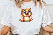 Funny Quirky Cats Clipart, an Icon by CraftArtStudio (Thumbnail 4 of 6)
