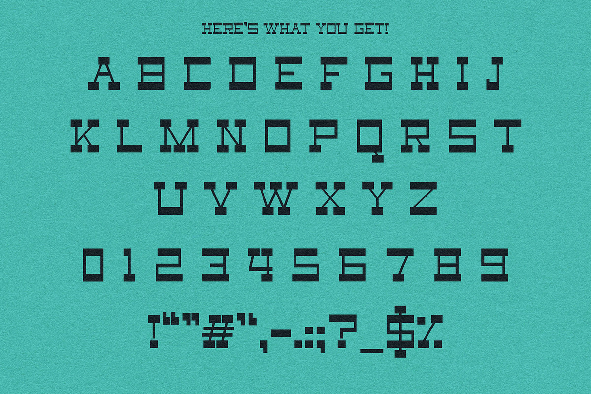 Showdown by Eric Pond Designs, a Slab Serif Font by Eric Pond Designs (Photo 3 of 3)
