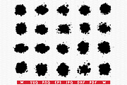 SVG Ink Stains, Black silhouettes, a Background Graphic by DesignStudioRM (Thumbnail 1 of 3)