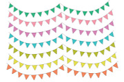 Colorful Bunting Clip Art, an Illustration by Hello Muse Design (Thumbnail 3 of 5)