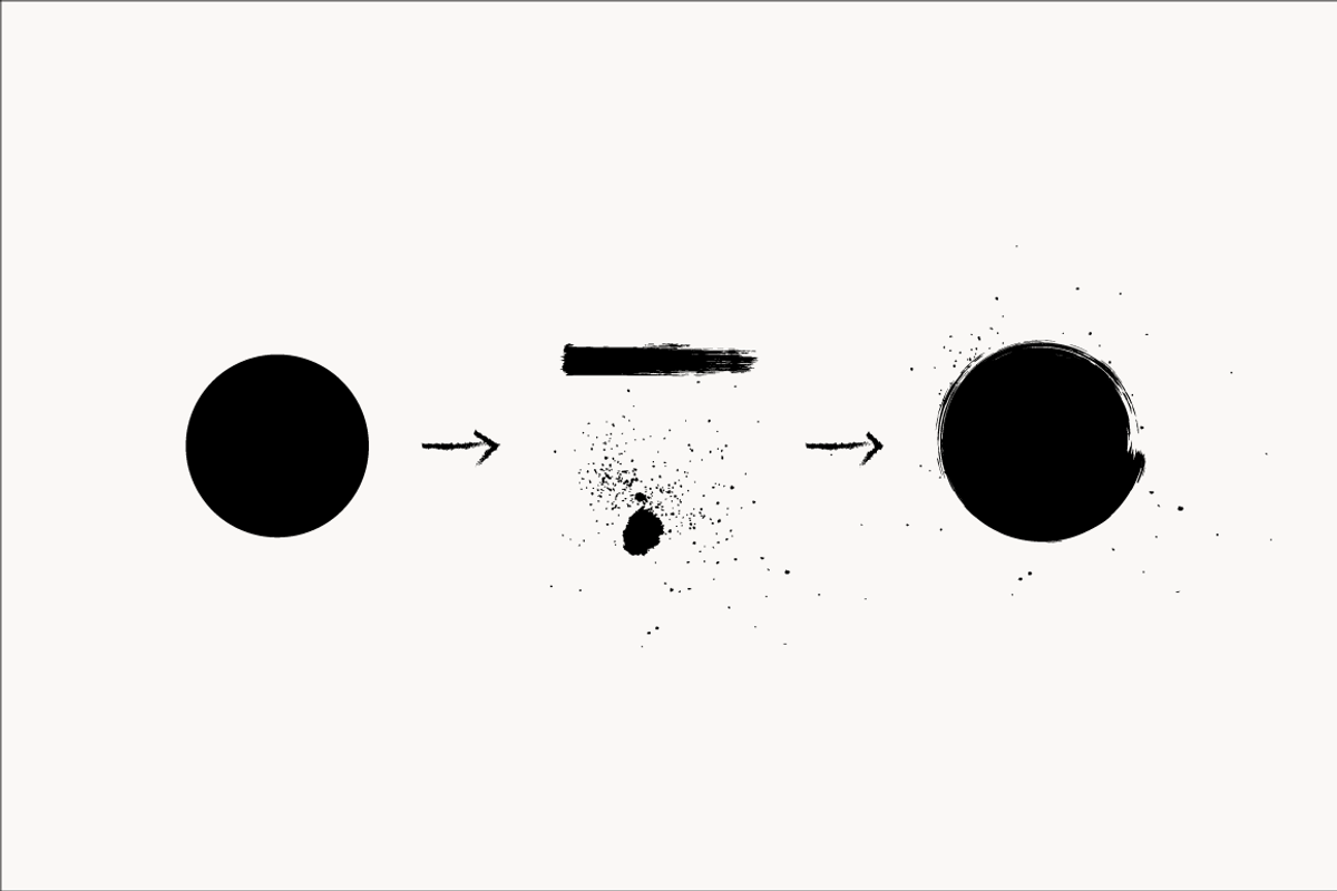 Ink Vector Brushes + Shapes preview 2