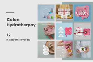 Colon Hydrotherapy Instagram Templat, a Social Media Template by CreativeTempHub