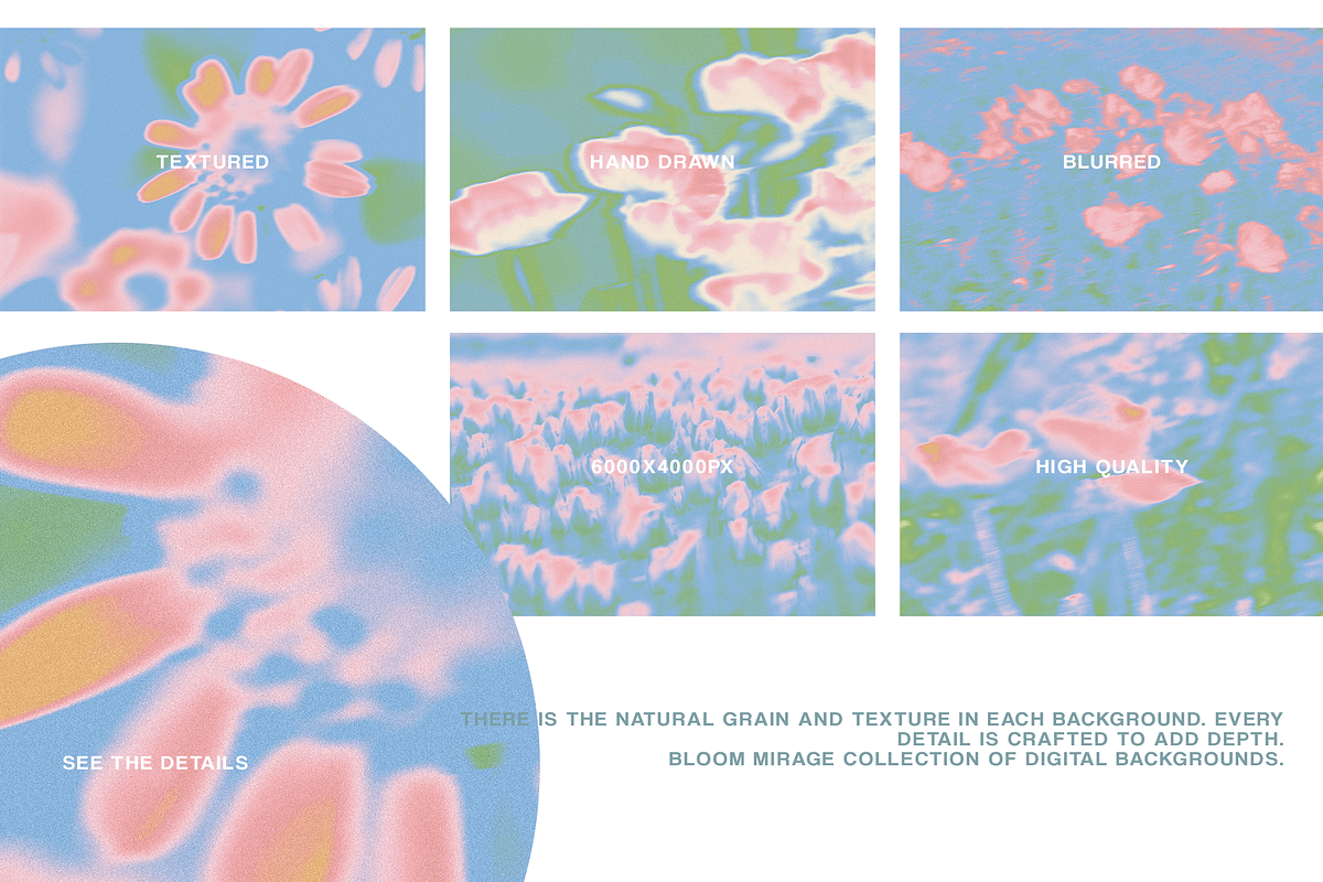 Bloom Mirage - Pastel Floral Texture, a Background Graphic by DigARTbyHavroshka (Photo 9 of 10)