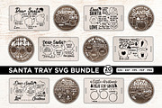 Santa Tray SVG Bundle, a Graphic by CraftlabSVG (Thumbnail 1 of 12)
