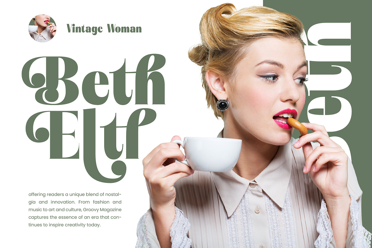 Bistika Modern Display Serif, a Serif Font by timelesstype.co (Photo 6 of 20)