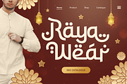 Barakah - Arabic Style Display Font, a Symbol Font by TokoPress (Thumbnail 7 of 15)