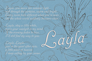 Blumenlied - Script, a Script Font by Lilithcollageart (Thumbnail 2 of 8)