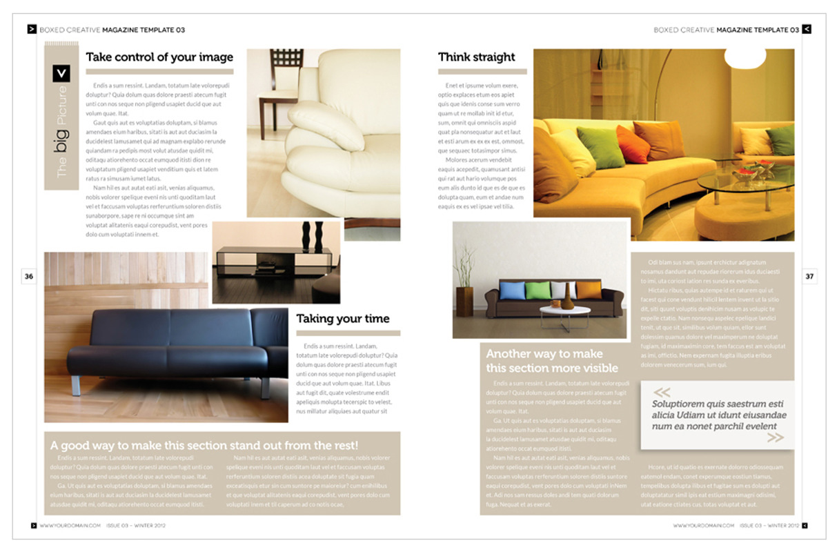 Magazine Template InDesign 03, a Magazine Template by Love Graphic Design (Photo 27 of 36)