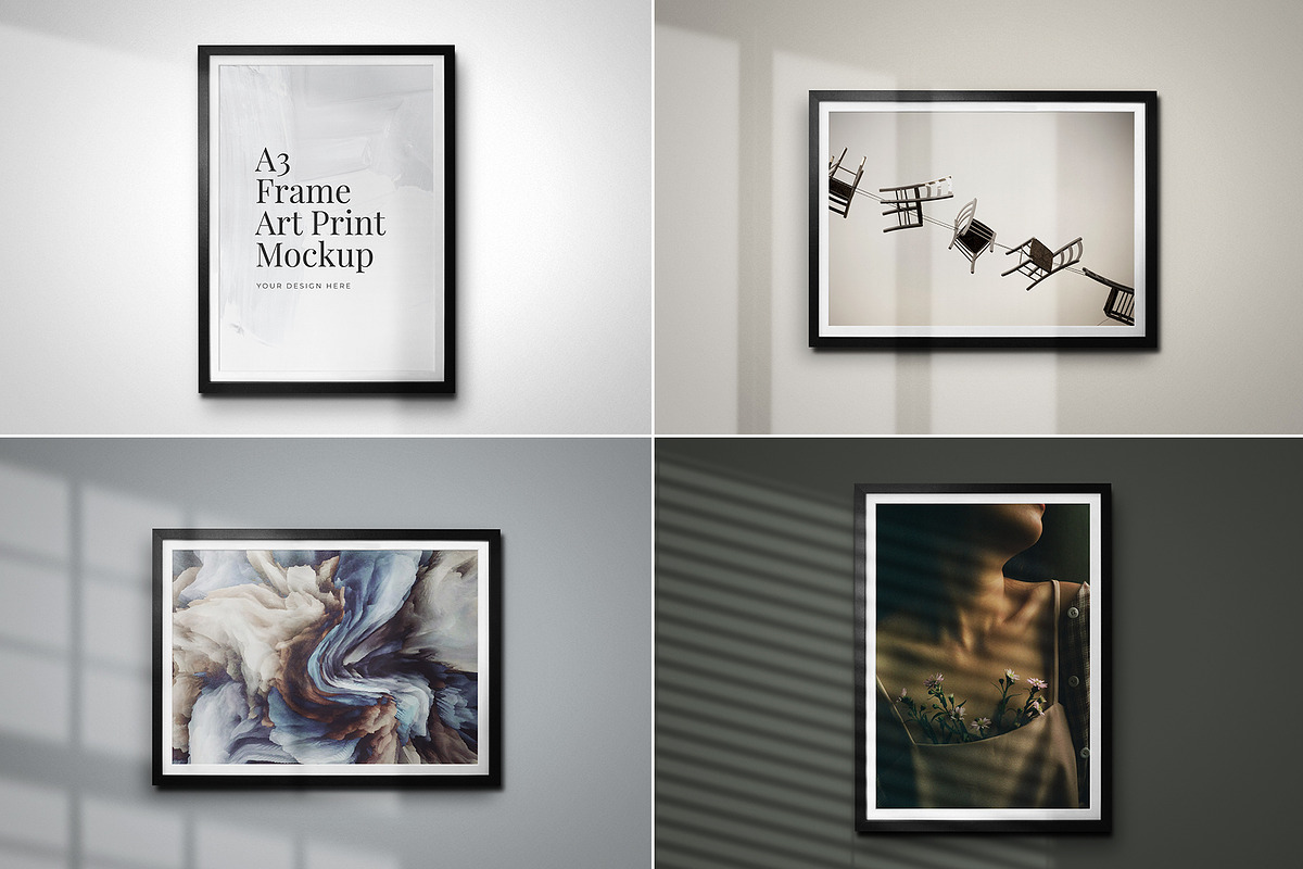 A3 Frame Art Print Mockup, a Product Mockup by Aurora Graphics (Photo 1 of 7)