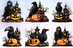 Halloween Crow Haunted House