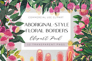Aboriginal-Style Australian Borders