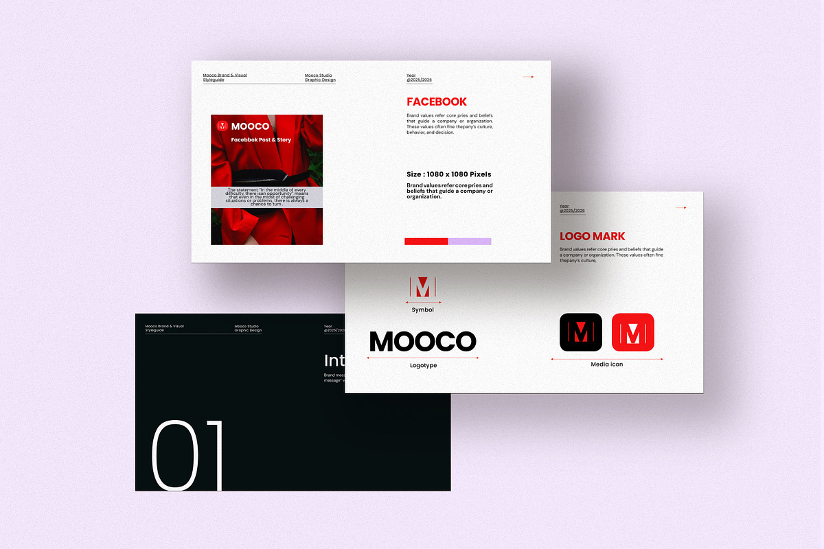 MOOCO | Brand Guidelines Template, a Presentation Template by Studio Industry (Photo 6 of 9)