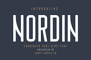 Nordin - Condensed Sans Serif Font, a Sans Serif Font by Craft Supply Co. (Thumbnail 11 of 11)