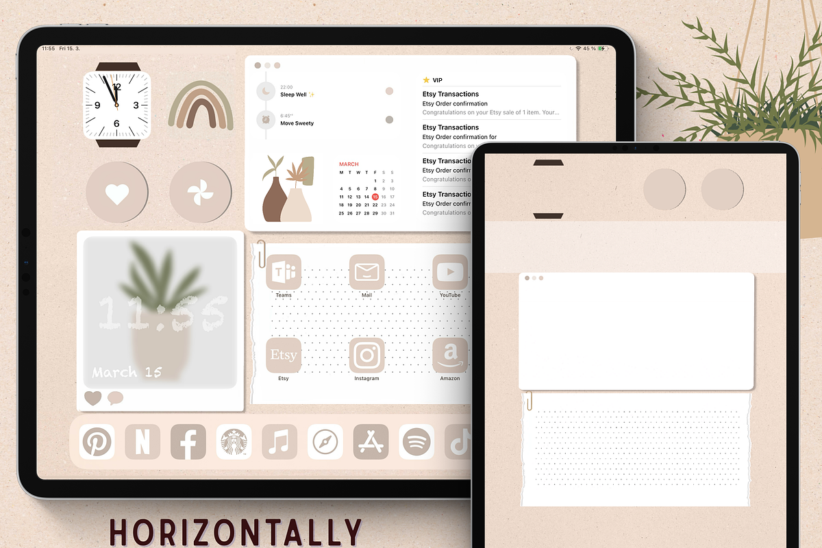 Latte Creme iOS Wallpaper Icon Pack, a Wallpaper Graphic by BeeRubby (Photo 4 of 9)
