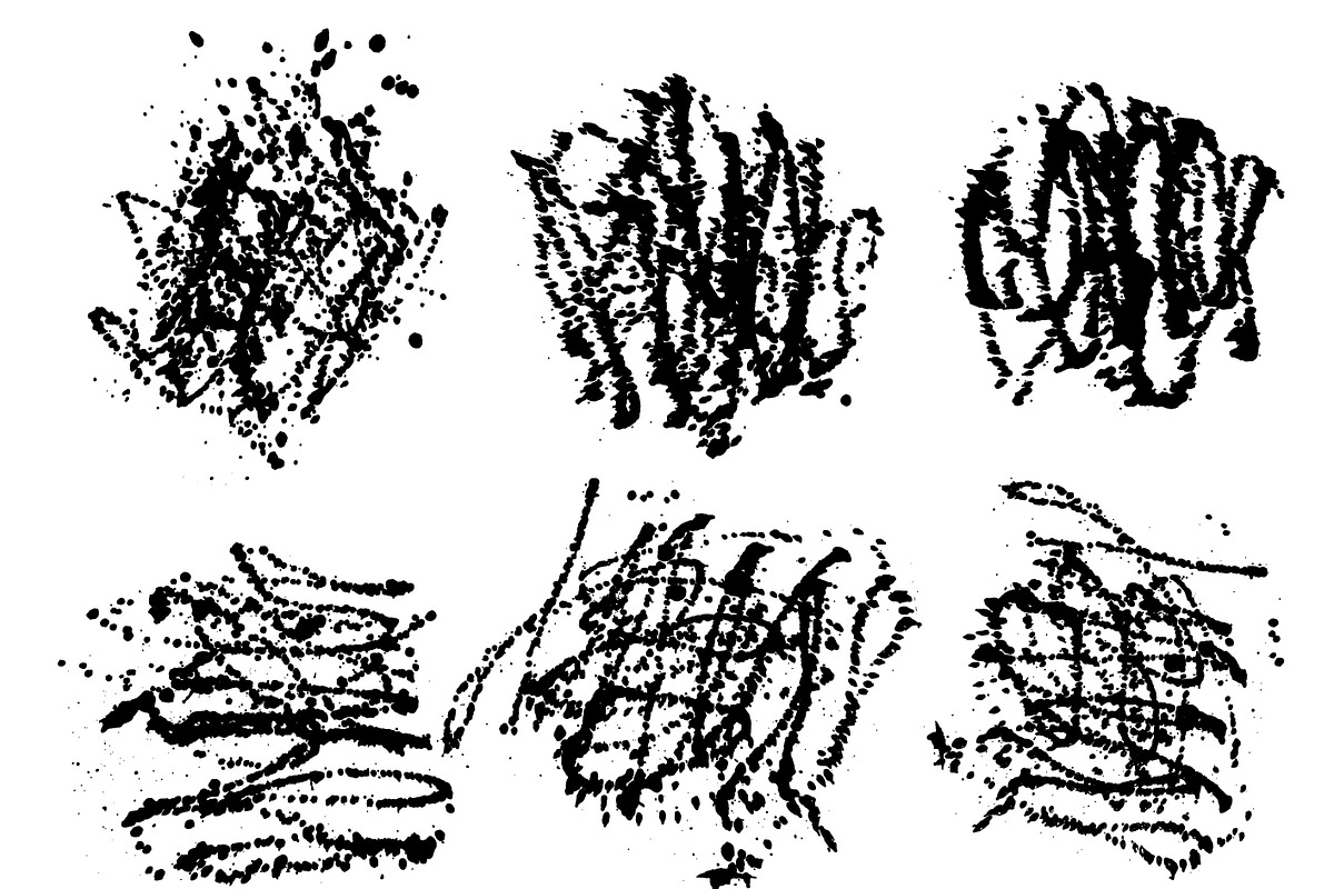 Big vector set of painted blots, a Texture Graphic by Valentain_Jevee (Photo 29 of 31)