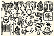Western Cowgirl Essentials Graphics, an Object Illustration by cmfgraphics (Thumbnail 2 of 4)
