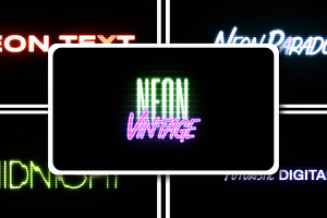 Neon Text Effect After Effect