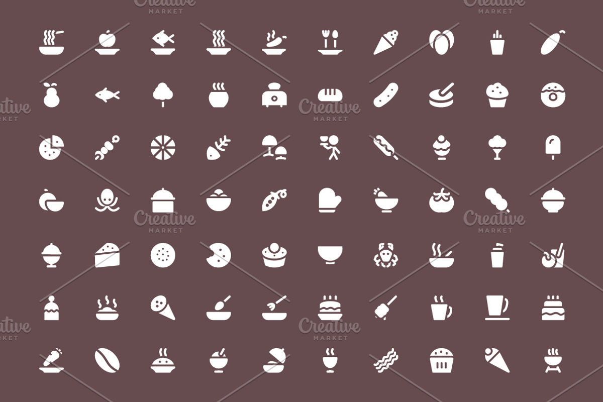 325+ Food Vector Icons preview 5