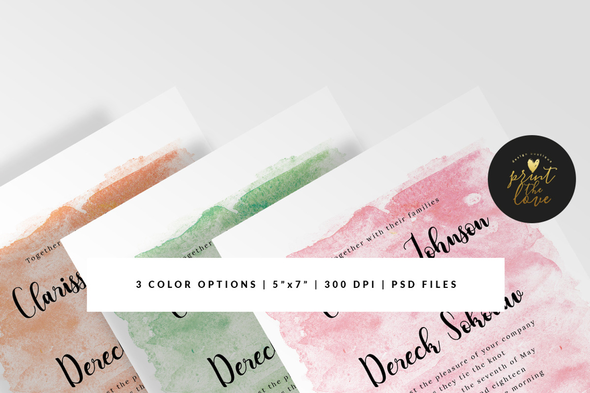 Wedding Invitation - Clarissa, an Invitation Template by Print The Love Boutique (Photo 2 of 3)