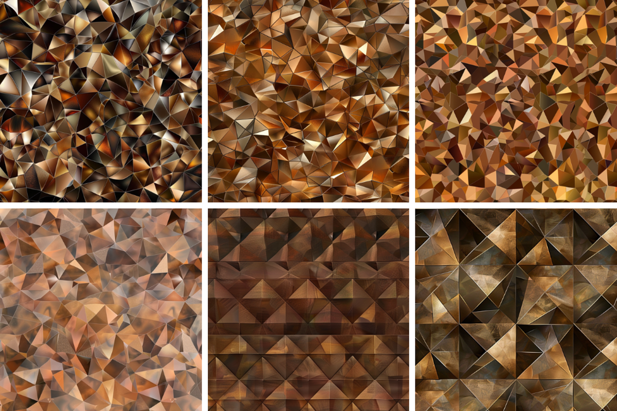 Brown Prismatic Texture Patterns
