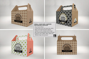 Small Box Carrier Packaging Mockup