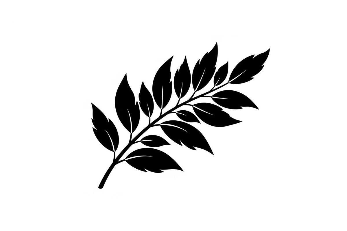 Botanical Leaf Silhouette Bundle, an Illustration by yasushie (Photo 26 of 51)