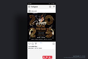 New Year Party Flyer Template, a Flyer Template by Satgur Graphic Design (Thumbnail 2 of 4)