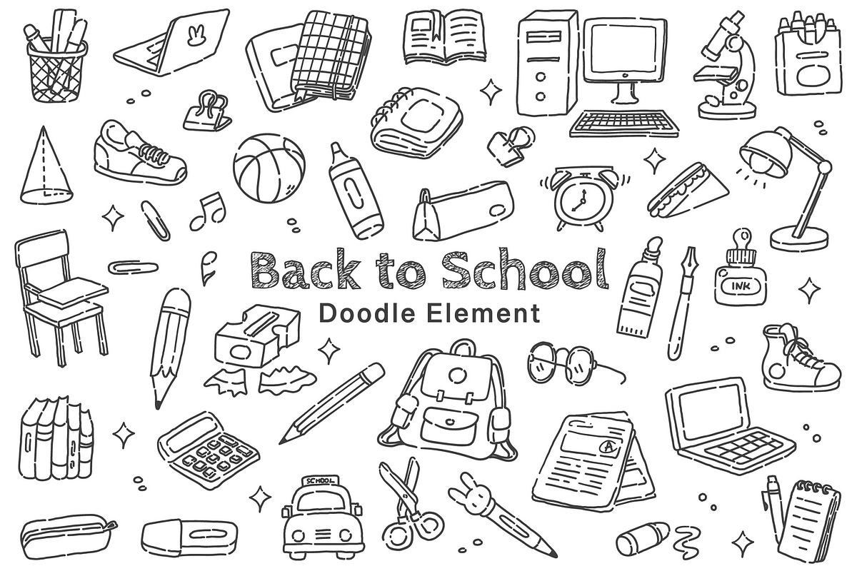 Back to School Doodle, an Object Graphic by dudellicious