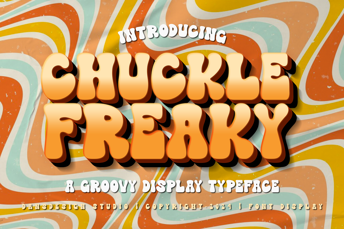 Chuckle Freaky Groovy Graffiti Y2K, a Handwritten Font by dansdesign (Photo 1 of 10)