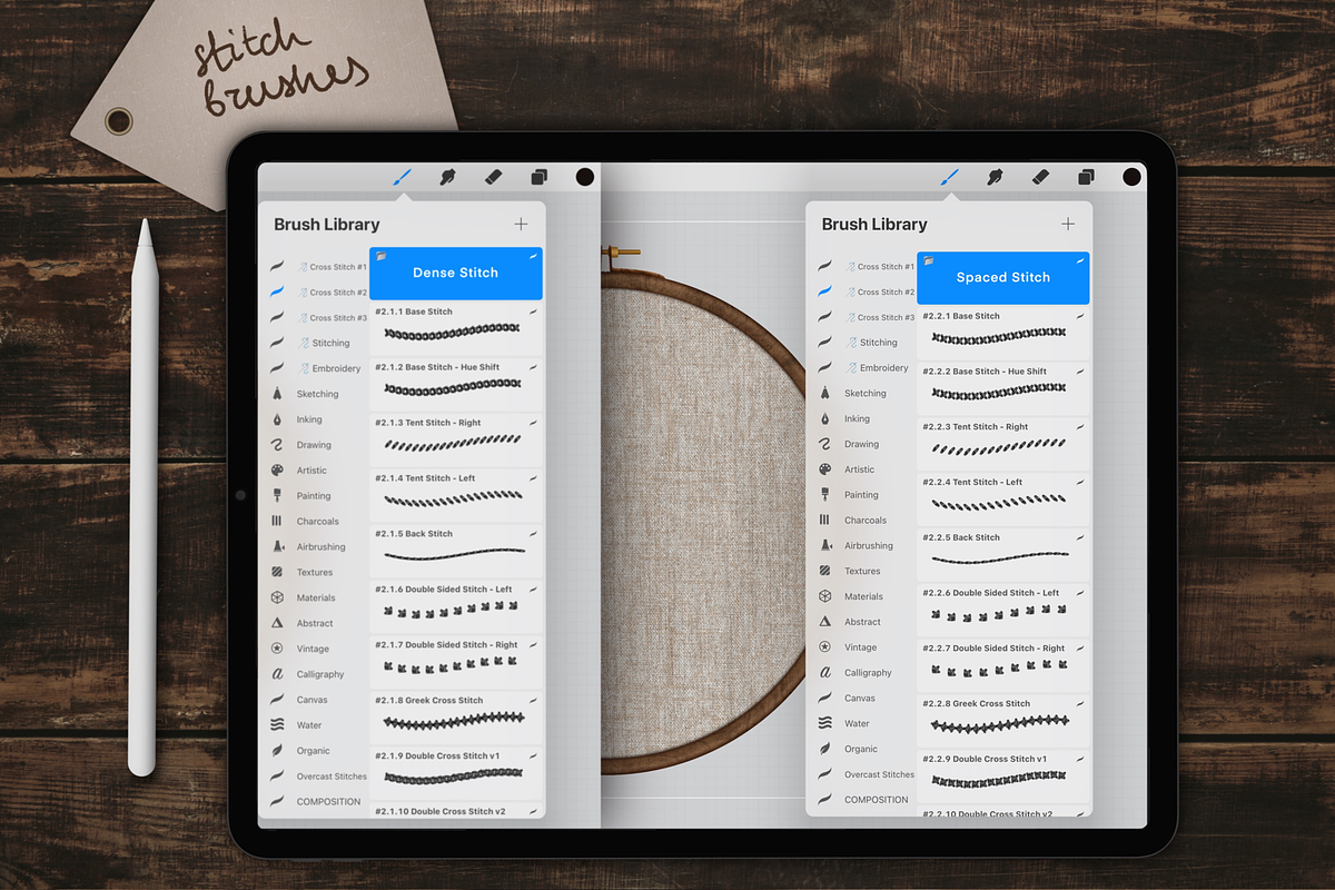 Cross Stitch Embroidery Brushes v2, a Brush Add-On by bokettori (Photo 4 of 10)