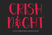 Crishnight Cute Christmas Display, a Sans Serif Font by Maulana Creative (Thumbnail 1 of 7)