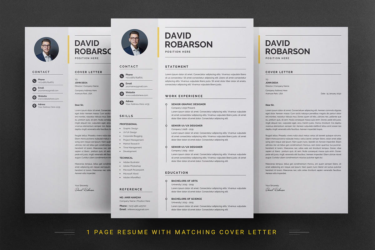 Resume, a Resume Template by GenerousArt (Photo 2 of 4)