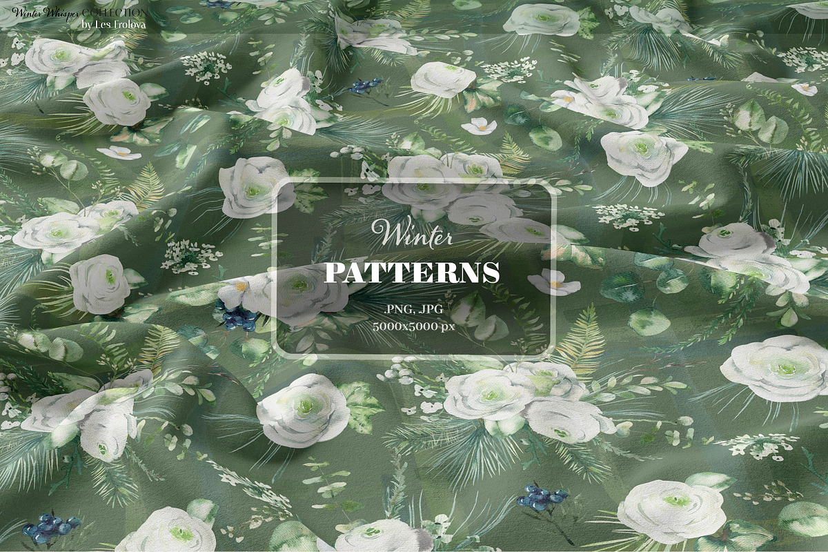 Winter Whisper Watercolor Collection, a Decorative Illustration by Les Frolova (Photo 8 of 10)