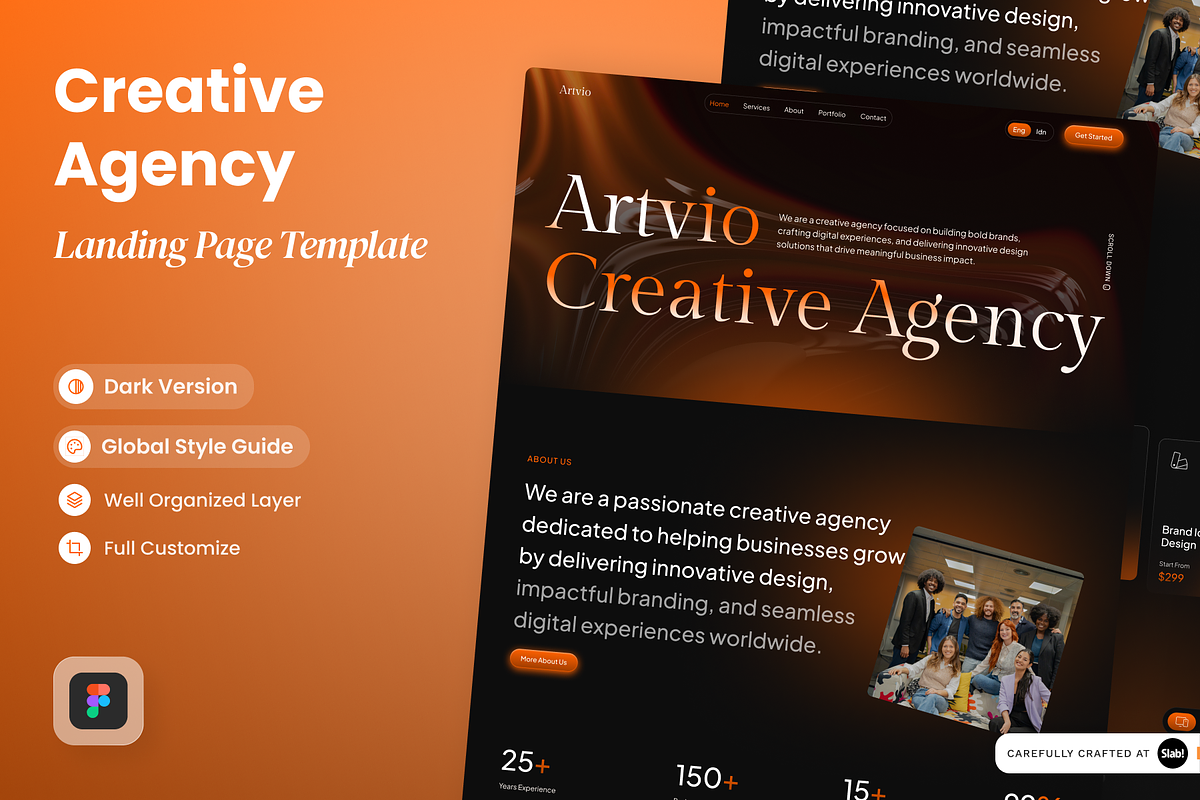 Artvio -Creative Agency Landing Page